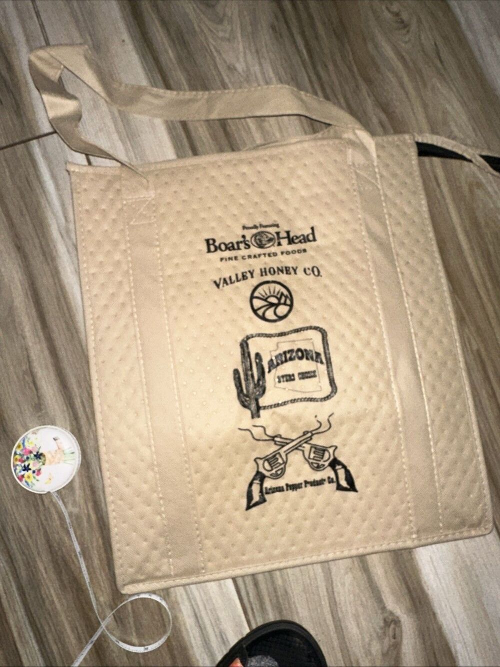 Boars Head Insulated Grocery Bag Inside Pocket For Ice Pack